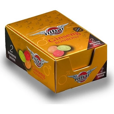 Ginseng bilan bonbon afrodizyak konfetlari Конфеты афродизиак Bonbon с женьшенем:uz:Ginseng bilan bonbon afrodizyak konfetlari