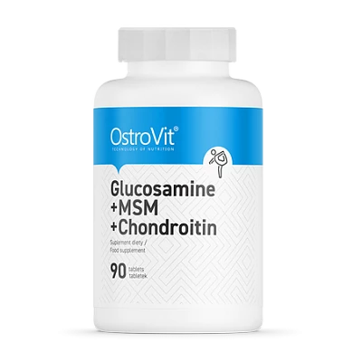 Глюкозамин + МСМ + Хондроитин, OstroVit, 90 таблеток:uz:Glyukozamin + MSM + Kondroitin, OstroVit, 90 tabletka