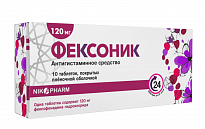 FEKSONIK tabletkalari 120mg N6