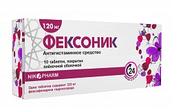 FEKSONIK tabletkalari 120mg N6