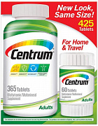 Multivitaminlar va minerallar kompleksi Centrum, 365+60 tabletka