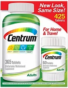 Multivitaminlar va minerallar kompleksi Centrum, 365+60 tabletka