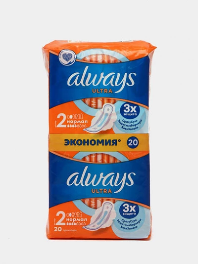 Женские гигиенические прокладки Always Ultra Normal, 20 шт