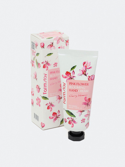 Крем для рук Farm Stay Pink Flower Blooming Hand Cream Cherry Blossom, 100 мл