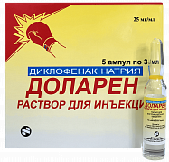 DOLAREN inyeksiya uchun eritma 3ml 25mg/ml N5
