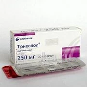 Trihopol tabletkalari 0,25g N20
