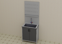 Laboratoriya stoli-lavabo 1100*650*2000 mm