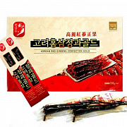 Qizil Koreya ginseng Confection Gold bilan shakarlangan mevalar
