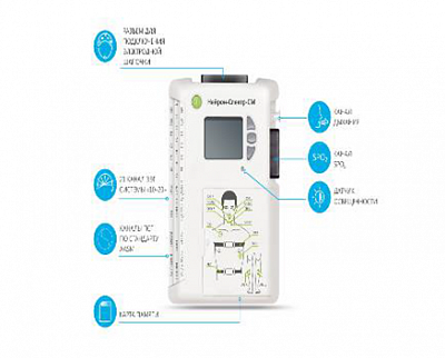 Беспроводной амбулаторный регистратор Нейрон-Спектр - СМ:uz:Simsiz ambulator magnitafon Neuron-Spectrum - SM