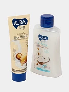 Набор AURA Beauty гель для душа Миндаль-Кокос 250 мл + крем для рук 75 мл