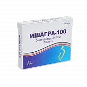 ISHAGRA 100 tabletkalari 100mg N4