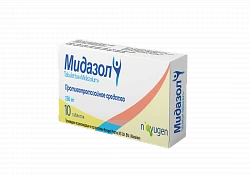MIDAZOL tabletkalari 250mg N10