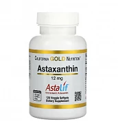 Astaxanthin, California Gold Nutrition, AstaLif, 12 mg, 120 Veggie Softgels