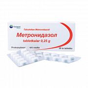 METRONIDAZOL tabletkalari N20