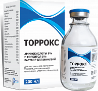 TORROKS infuziya uchun eritma 200ml 5%