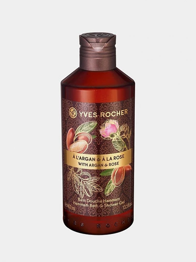 Гель для душа и ванны с арганией и розой Yves Rocher "Традиции хаммама", 400 мл