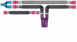 Одноразовый дыхательный контур для ИВЛ и НДА
