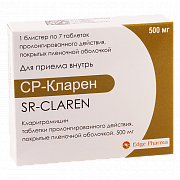 SR KLAREN tabletkalari 500mg N10