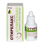 OTIRELAKS quloq uchun tomchilar 15 ml 40 mg/g + 10 mg/g N1