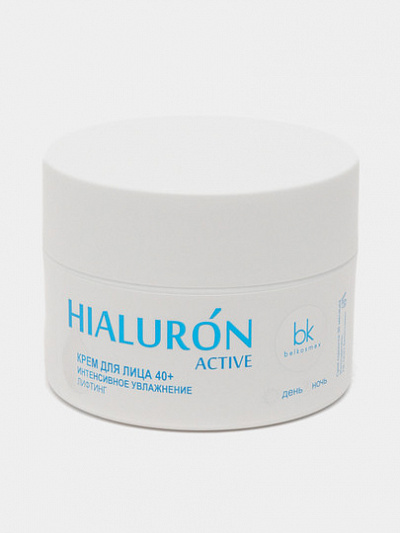 Крем для лица Belkosmex Hialuron Active 40+, интенсивное увлажнение лифтинг, 48 г