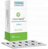 PENTASA tabletkalari 500mg N100