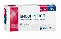 BISOPROLOL 0,01 tabletkalari N30