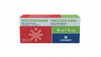 PRESTOZEK KOMBI tabletkalari 5mg 8 mg+5 mg N30