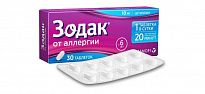 ZODAK tabletkalari 10mg N30