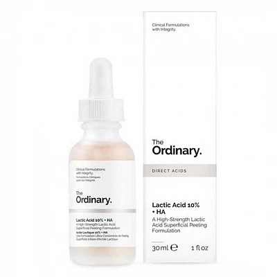 Сыворотка-пилинг с молочной кислотой The Ordinary Lactic Acid 10% + HA, 30 мл