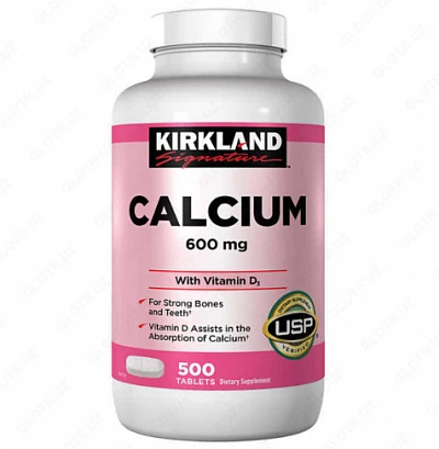 Кальций + Витамин D3 Kirkland Calcium 600mg (500 шт.) Кальций + Витамин D3 Kirkland Calcium 600mg (500 шт.)