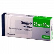 ENAP N tabletkalari 10mg/25mg N60