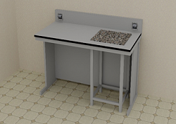 Laboratoriya stoli (vazn) 1500*650*1050 mm 500*450*870 mm