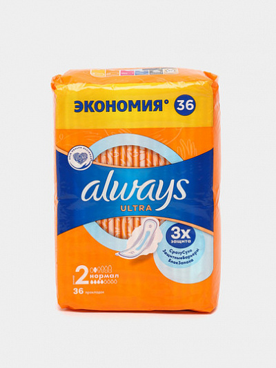 Женские гигиенические прокладки Always Ultra Normal, 36 шт