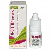 L OPTIK ROMFARM ko'z tomchilari 5ml 0,5%