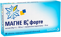 MAGNE V6 FORTE tabletkalari 100mg/10mg N40