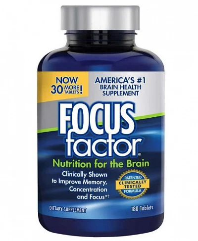 Питание для мозга Focus Factor (180 шт.) Питание для мозга Focus Factor (180 шт.)