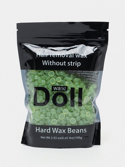 Doll Wax Пленочный воск для депиляции, для всех частей тела: ног, бикини, подмышек, бровей