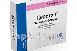 ЦЕРЕТОН раствор для инъекций 4мл 250мг/мл N3