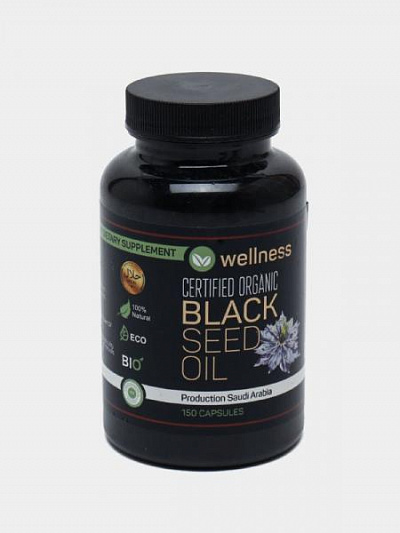 Масло черного тмина Black Seed Oil (Wellness):uz:Qora sedana yog'i Black Seed Oil  (Wellness)