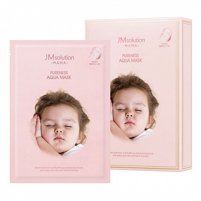 Гипоаллергенная тканевая маска для увлажнения кожи JM Solution Mama Pureness Aqua Mask