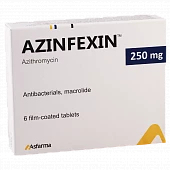 AZINFEKSIN tabletkalari 250mg N6