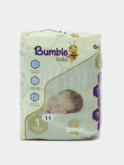 Подгузники Bumble 1 (2-5kg) 11шт