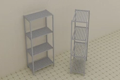 Стеллаж металический 900*600*2000 мм, модель 2:uz:Metall tokcha 900*600*2000 mm, 2-model