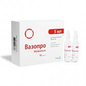 VAZOPRO inyeksiya uchun eritma 5ml 100mg/ml N10